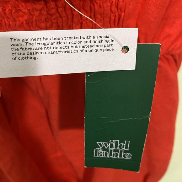 WILD FABLE WOMEN RED MINI DRESS - Picture 5 of 6